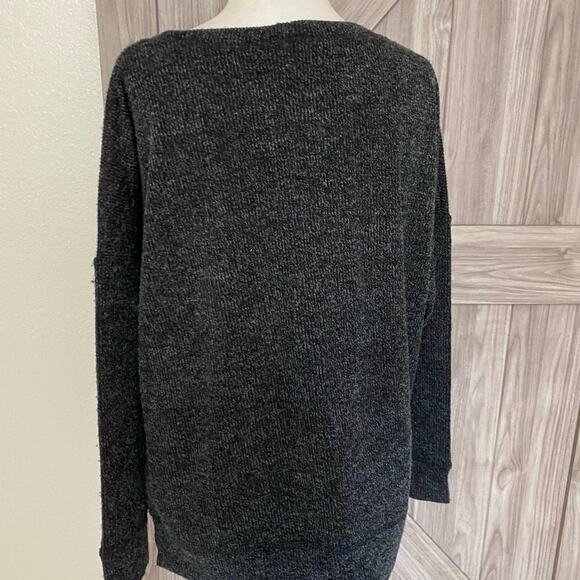 NWT Band of gypsies extra small heather gray sweater - Picture 6 of 6